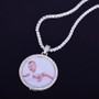 Custom Made Photo Medallion Necklace & Pendant with 4mm Chain