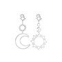 Hawaiian Sun Star Moon Hollow Metal Earrings