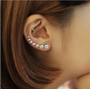 Shiny Silver Stud Stone Set Earrings For Women