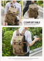 High Capacity Canvas Camera Backpack