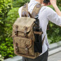 High Capacity Canvas Camera Backpack