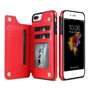 Retro PU Leather Wallet Case For iPhone