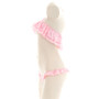 Sofyee Sexy Underwear Three-Point Pink Hollow Maid Underwear