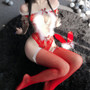 Sofyee Sexy One-Shoulder Christmas One-Piece Bunny Uniform