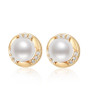 Natural Cultured Freshwater Pearl Earring