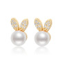 Natural Cultured Freshwater Pearl Earring