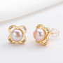 Natural Cultured Freshwater Pearl Earring