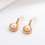 Natural Cultured Freshwater Pearl Earring