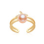 14k Gold Filled Starfish Natural Freshwater Pearl Ring