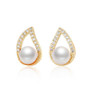 Water Drop Natural Cultured Freshwater Pearl Earring