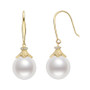 Natural Cultured Freshwater Pearl Drop Hook Earring