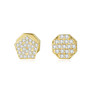 14K Solid Gold Stud Earrings Exclusively Handcrafted 0.306 Carat Natural Diamond (H-F Color, VS1-VS2 Clarity)