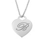 Big Initial Heart Necklace