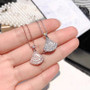 Skirt Shape Created Diamond Pendant Necklace