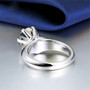 Sterling Silver High Setting Round Cut Ring