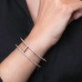 Fashion I-type Bracelets Open Sterling Silver Bangle