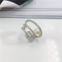 Pearl Created Diamond Sterling Silver Ear Clip
