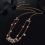 925 Silver Letter Bead Pendant Necklace