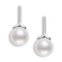 Budding Leaf Natural Freshwater Pearl Hook Pearl Earring