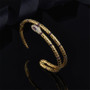 Round Created Sapphire  Snake Bracelet