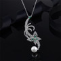 Butterfly Pearl Pendant Sterling Silver Necklace