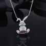 Sterling Silver Bunny Pendant Necklace