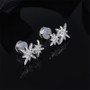 Snowflake Sterling Silver Stud Earrings