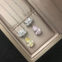 Water Drop Created Diamond Pendant Necklace