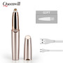 Mini Electric Epilator Women USB Rechargeable hair removal Female Lipstick Eyebrow Trimmer Face Brows Hair Remover Epilator Pen