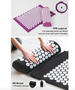 Massager Cushion Massage Yoga Mat Acupressure Relieve Stress Back Body Pain Spike Mat Acupuncture Massage Yoga Mat with Pillow