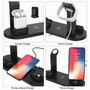 10W Qi Wireless Charger Dock Station 4 in 1 For Iphone Airpods Micro USB Type C Stand Fast Charging 3.0 For Apple Watch Charger