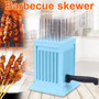 49 Holes Meat Skewer Kebab Maker Box Machine Beef Meat Maker Grill Barbecue Kitchen Accessories BBQ Tools for Camping FP
