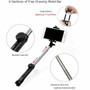 3 in 1 Wireless Bluetooth Selfie Stick + Mini Selfie Tripod With Remote Control For Mobile Phone