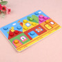 Kids Educational Toys Colorful Cognition Board Montessori Children Wooden Jigsaw Puzzle Toys Color Match Game Board Wooden Toys