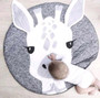 Cartoon Animals Baby Play Mat Foldable Kids Crawling Blanket Pad Round Carpet Rug Toys Cotton Children Room Decor Photo Props