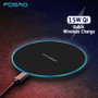 15W Fast Wireless charger for iPhone XS Max X 8 XR 11 Samsung S20 S10 Huawei P30 Pro Xiaomi Mi 10 9 QC 10W Qi Charging Pad