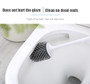 Toilet Brush Rubber Head Holder Cleaning Brush For Toilet Wall Hanging Household Floor Cleaning Bathroom Accessories