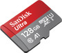 SanDisk Ultra 128GB microSDXC UHS-I card with Adapter - 100MB/s U1 A1 - SDSQUAR-128G-GN6MA