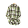 Korean plaid casual long-sleeved shirt jacket