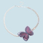 Butterfly Lavender Pearl Aesthetic Choker