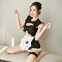 Sexy Japanese Cosplay Uniform temptation backless hollow maid suit