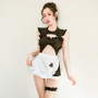 Sexy Japanese Cosplay Uniform temptation backless hollow maid suit