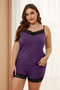 Plus Size Pajamas Set with Lace Trim