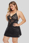 Lace Splicing Plus Size Babydoll