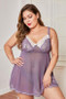 Lace Cup Tulle Plus Size Babydoll