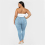 Women's Plus Size Ripped Jeans Black / Blue