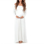 Maternity Bohemian Style Off Shoulder Props Dress