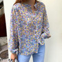 Summer V Neck Floral Blouse