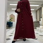 Long Sleeve Solid Casual Long Dress