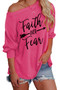 Faith OVER Fear Rose Shirt